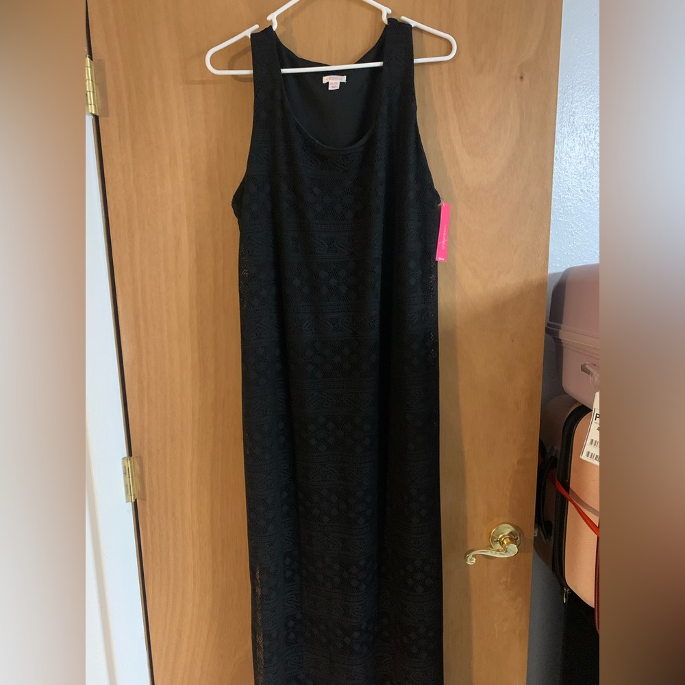 Elegant Black Sleeveless Maxi Dress
